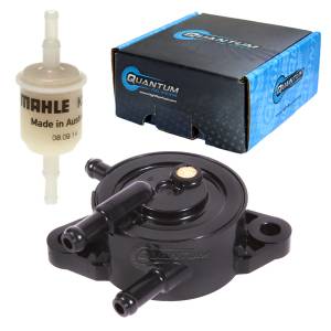 Quantum - Quantum Mechanical Fuel Pump w/ Fuel Filter for Yamaha G18 Golf Carts Carbureted 1984-2020, Replaces JN6-F4410-11-00 - Image 1