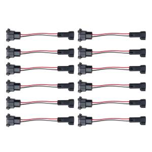 Quantum - Quantum Injector PnP Adapters - EV1 Bosch/Jetronic (female) to EV6/EV14 USCAR (male)-Wired-Set of 12 - Image 1