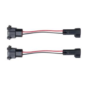 Quantum - Quantum Injector PnP Adapters - EV1 Bosch/Jetronic (female) to EV6/EV14 USCAR (male)-Wired-Set of 2 - Image 1