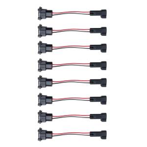 Quantum - Quantum Injector PnP Adapters - EV1 Bosch/Jetronic (female) to EV6/EV14 USCAR (male)-Wired-Set of 8 - Image 1