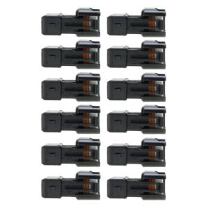 Quantum - Quantum Injector PnP Adapters - EV6/EV14 USCAR (female) to EV1 Bosch/Jetronic (male)-Wireless-Set of 12 - Image 1
