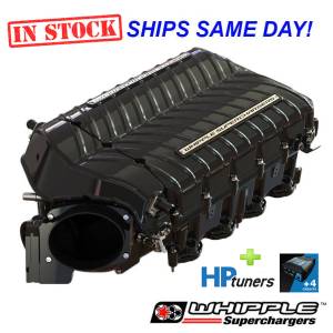 Whipple - WHIPPLE GEN 5 STAGE 2 Supercharger System 2018-2020 Mustang GT W185RF / Intercooled / BLACK + HP Tuners (4-credits) - Image 1
