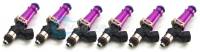 ID1300, for R32, R33, R34 / RB26. 14mm (purple adapter tops). Denso lower. Set of 6.