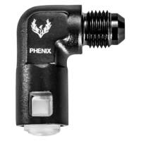 Fuel Rail Adapter Fittings - GM LSx/Ford Modular Fuel Rail Adapter AN Fittings - 90 Degree