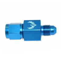 Female -6AN Swivel to -6AN Male With 1/8" Port Blue