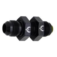 Straight Bulkhead Flare Union -3AN Black