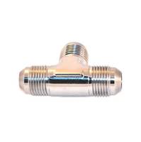 Flare Tee With 1/8 NPT Port -6AN Clear