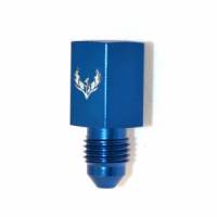 -3AN Male to 1/4 NPT Female Straight Alum Blue