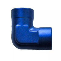 90 Degree Female Pipe Elbow 3/4" NPT Blue
