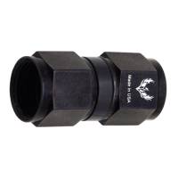 Straight Swivel Coupler -10AN to -12AN Black