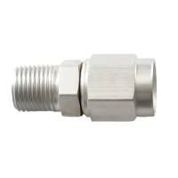 Straight Swivel Female to Male -16AN to 3/4" NPT Clear