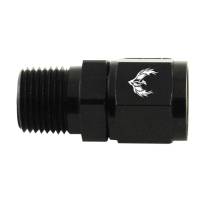 Straight Swivel Female to Male -3AN to 1/8" NPT Black