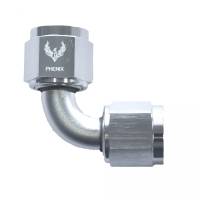 90 Degree Swivel Coupler -20AN to NPT Clear