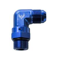 90 Degree Swivel AN Male to Male ORB -6AN to -6AN Blue