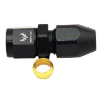 Female Hard Tube Fitting  -6AN to 5/16 Black