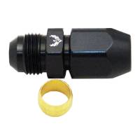 Male Hard Tube Fittings 8AN to 1/2" Black