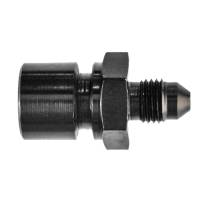 AN to IF Female NPT Straight -4AN to 1/8" to 24 Black-Plated Steel, Pack of 2