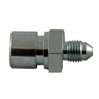 AN to IF Female NPT Straight -4AN to 3/8" to 24 Zinc-Plated Steel, Pack of 2