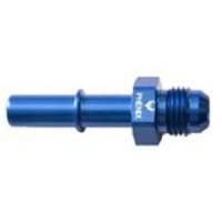AN to Male Quick Connect Straight -6AN to 3/8" Blue