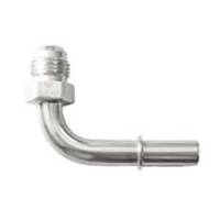 90 Degree AN to Male Quick Connect -8AN to 3/8" Clear