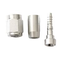 Crimp PTFE Hose End Straight -3AN Black