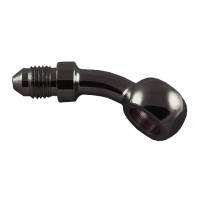 20 Degree Banjo -3AN to 7/16" Steel Black