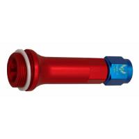 Female Inlet Fittings -6AN to 7/8" x 20 Holley Red/Blue, Pack of 2