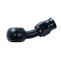 30 Degree Reusable Banjo Hose End -3AN to 10Mm Steel Black