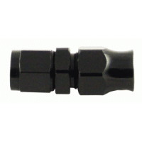 Reusable PTFE Hose End -8AN Straight Steel Black