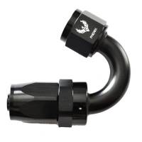 Compression Swivel Hose End -12AN x 150 Degree Black