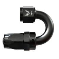 Compression Swivel Hose End -20AN x 180 Degree Black