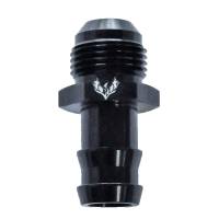 Straight Barb to Flare Adapter -4AN to 1/4" NPT Black