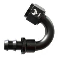 Push-Lok Hose End -12AN x 150 Degree Black