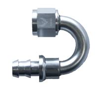 Push-Lok Hose End -12AN x 180 Degree Clear