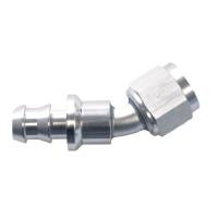 Push-Lok Hose End -6AN x 45 Degree Clear