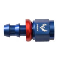 Push-Lok Hose End -8AN Straight Red/Blue