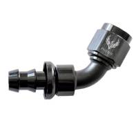 Push-Lok Hose End -8AN x 60 Degree Black