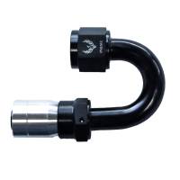 Crimped Hose End -12AN x 180 Degree Black/Clear