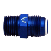 TEFLOK Straight Flare to Pipe -8AN to 3/8" NPT Blue