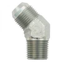 45 Degree Flare to Pipe Elbow -4AN to 1/8" NPT Steel