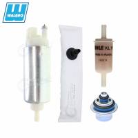 Genuine Walbro/TI EFI Fuel Pump w/ Fuel Filter + Pressure Regulator for Ski-Doo Grand Touring V-1000 EFI 2003, Replaces 861302000