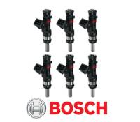 GENUINE Bosch EV6/EV14 56lb/590cc Long Nozzle 6-Hole Fuel Injector 0280158123 (Set of 6)