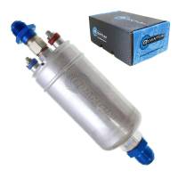 Quantum 300LPH Universal External Inline Fuel Pump + 8AN In/Out FIttings
