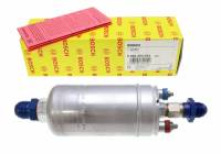 Genuine Bosch 61944 / 0580254044 Inline Fuel Pump - Includes AN Fitting 6AN IN/OUT
