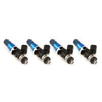 ID1300-XDS, for Evo III-IX, 2.0L turbo. 11mm (blue) adapter tops. Denso lower.  Set of 4.