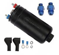 Quantum Performance 380LPH Inline External E85 Compatible Fuel Pump + 6AN Inlet / 6AN Outlet