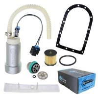 Quantum Intank Fuel Pump w/ Regulator, Tank Seal & Fuel Filter Kit for Harley-Davidson FXDC Super Glide Custom EFI 2005-2014, Replaces 61016-04B