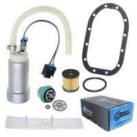 Quantum Intank Fuel Pump w/ Regulator, Tank Seal & Fuel Filter Kit for Harley-Davidson FXDL Low Rider EFI 2004-2009, Replaces 61016-04B