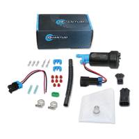 Quantum 450LPH E85 Compatible Intank Fuel Pump with Strainers and Flex Hose, Replaces TIA485-2