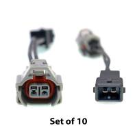 Quantum Injector PnP Adapters - Denso (female) to EV1 Bosch/Jetronic (male) -Wired-Set of 10